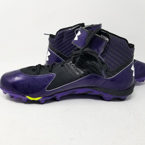 Under Armour Spine Nitro MC Football Cleats Purple - Picture 9 of 12
